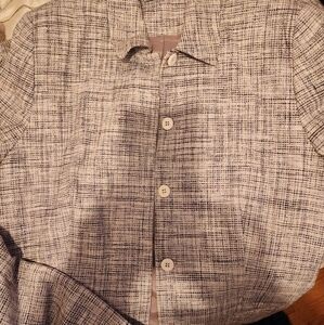 Amanda Smith Pure Silk Skirt Jacket Suit Set Womens 14